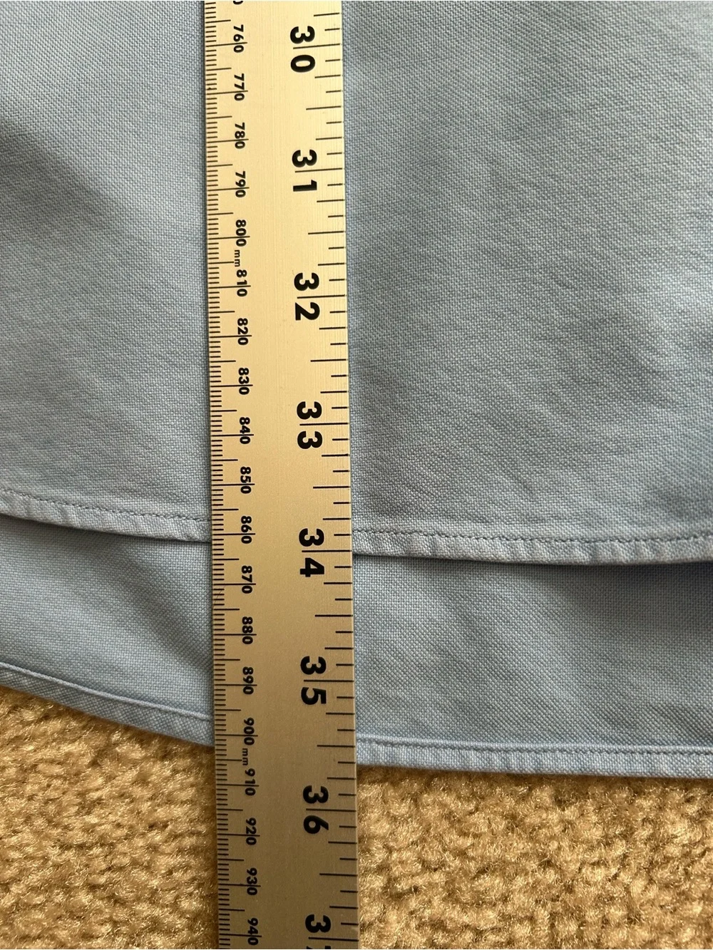 Polo Ralph Lauren Blue Short Sleeve Button Down Shirt